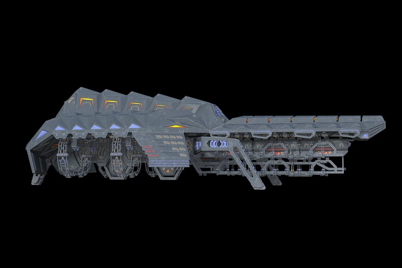 Spaceship Futuristic Illustration